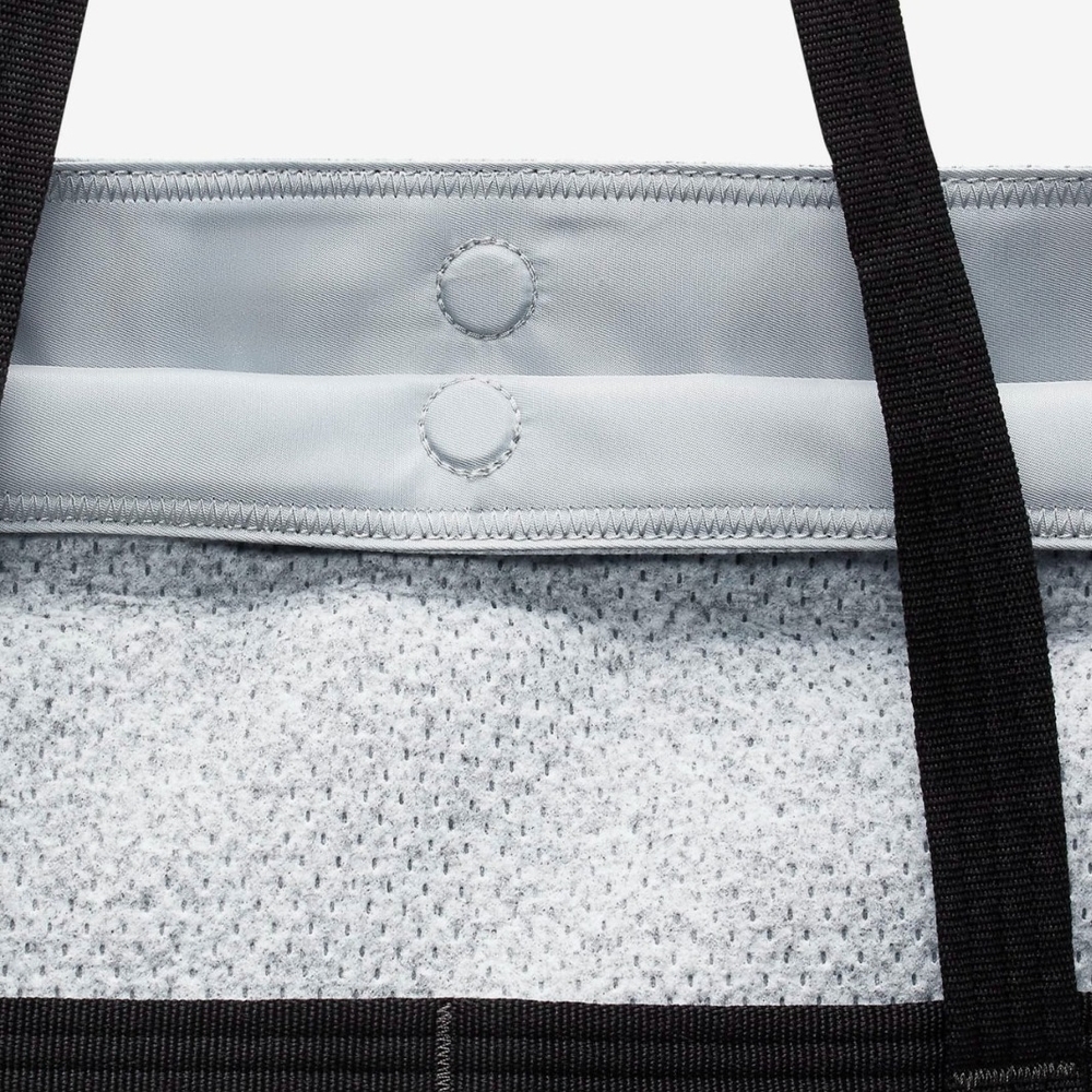 Nike Black and Gray Duffel Bag with Transparent Design